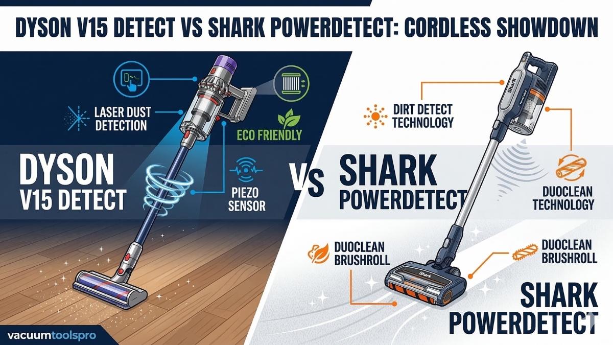 Dyson V15 Detect vs Shark PowerDetect