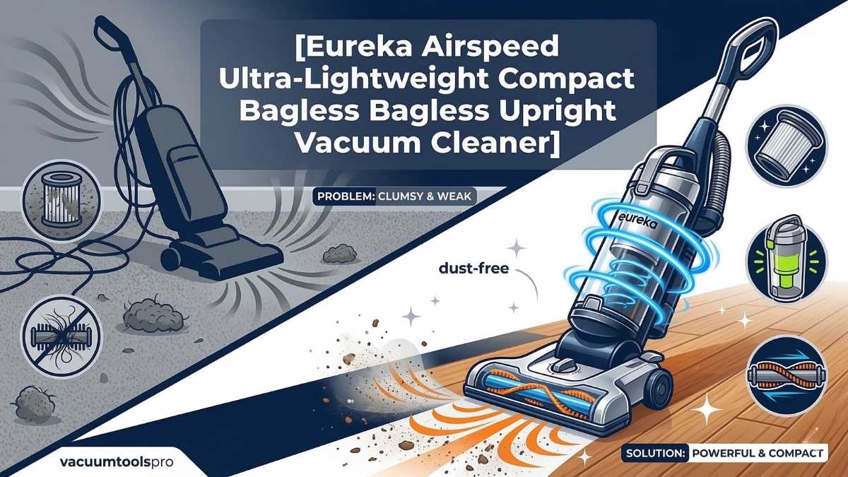 Eureka Airspeed Ultra-Lightweight Compact Bagless Upright Vacuum Cleaner